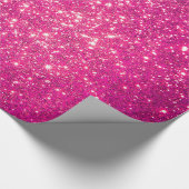 Luxe Gift Popular Pink Gold Glitter Cadeaupapier (Hoek)
