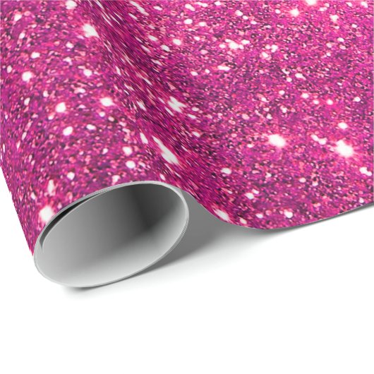 Luxe Gift Popular Pink Gold Glitter Cadeaupapier (Rol Hoek)
