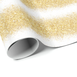 Luxe Gift Popular White Gold Glitter Cadeaupapier