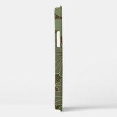 Luxe Ginkgo Gold Line Art Case-Mate iPhone Case (Achterkant / Rechts)