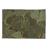 Luxe Ginkgo Gold Line Art Kussensloop (Achterkant)