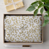 Luxe Glam Gold Leopard-printer Tissuepapier (Geschenk)