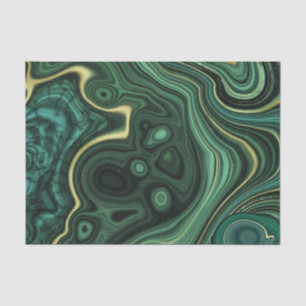 Luxe Glam Green Colorful Abstract Patroon Tissuepapier