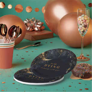 Luxe Glam Halloween Papieren Bordje