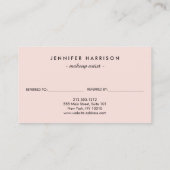 Luxe Glam Lipstick Motif sur carte de référence ro (Dos)