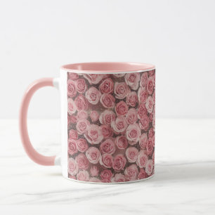 Luxe Glam Roze Dromerige Rozen Roze Combo Mok