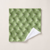 Luxe Glam Sage Green Faux Velvet (Gant de toilette)