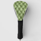 Luxe Glam Sage Green Faux Velvet Golfheadcover (Voorkant)