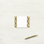 Luxe Glam Zacht Warm Goud Faux Velvet Post-it® Notes (Op bureau)