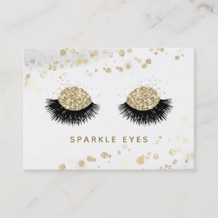 *~* Luxe Glam Zwart Goud Grijs Ogen Wimpers Visitekaartje