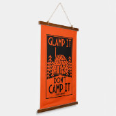 Luxe glamping hangend wandkleed (Gebogen)