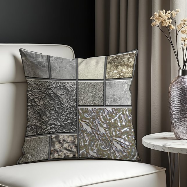 Luxe Glas, Shell & Metaal Geometrisch Kussen (Creator heeft geüpload)