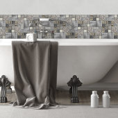 Luxe Glas, Shell & Metaal Geometrische N2 Tegeltje