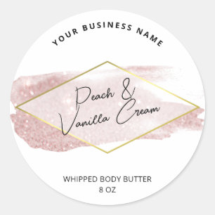 Luxe Glitter Body Butter Product Labels