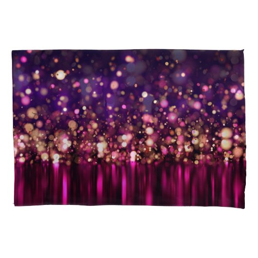 Luxe Glitter Glow 3D Achtergrond. Kussensloop (Voorkant)