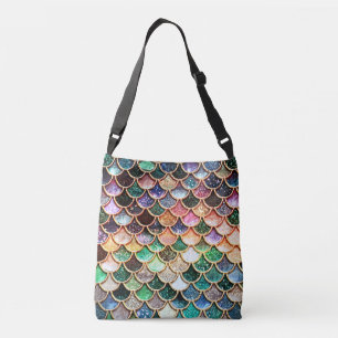 Luxe Glitter Mermaid Scales - Multicolor Crossbody Tas