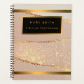 Luxe Glitter Roos Gold Planner (Voorkant)