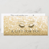 Luxe glittery gold lashes & wenkbrauwen (Voorkant / Achterkant)