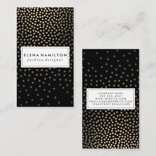 Luxe Gloed Pattern Visitekaartje (Voorkant / Achterkant)