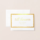 Luxe Gold Bold Edge Gevouwen Tafelnummer (Met envelop)