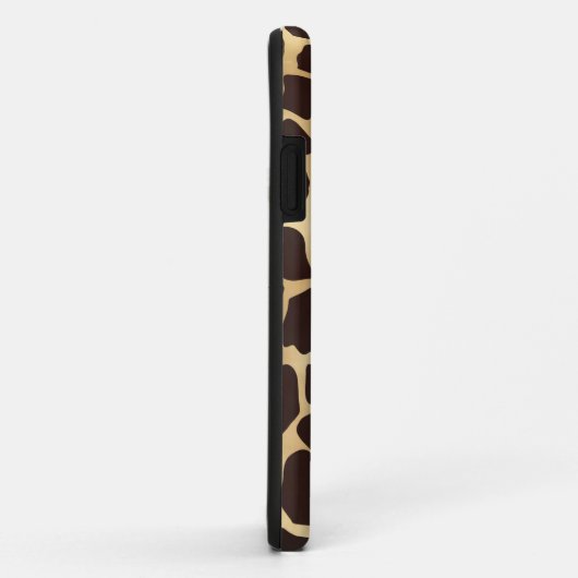 Luxe Gold Brown Giraffe Animal Print Patroon Case-Mate iPhone Case (Achterkant/rechts)