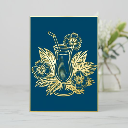 Luxe Gold Cocktail Party Menu (Debout devant)