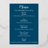 Luxe Gold Cocktail Party Menu (Verso)