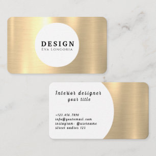 Luxe Gold Designer Visitekaartje
