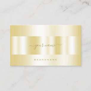 Luxe Gold Effect Kalligrafie Script Handtekening Visitekaartje