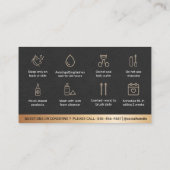 Luxe Gold Eyelash Extensions Lash carte de soins p (Dos)