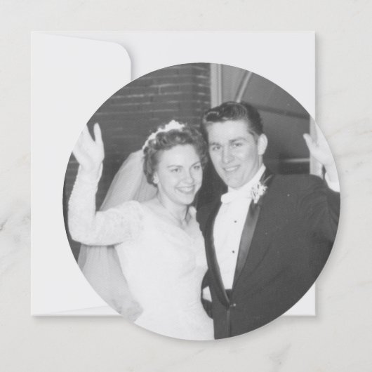 Luxe Gold Glam - 50e Jubileum partijuitnodiging Kaart (Achterkant)