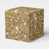 Luxe Gold Glitter - gedrukt Afbeelding Bedankdoosjes (Voorkant Zijde)