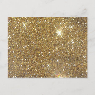 Luxe Gold Glitter - gedrukt Afbeelding Briefkaart