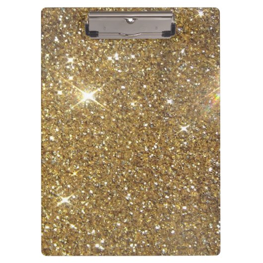 Luxe Gold Glitter - gedrukt Afbeelding Klembord (Voorkant)