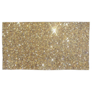 Luxe Gold Glitter - gedrukt Afbeelding Kussensloop