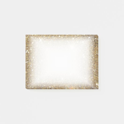 Luxe Gold Glitter - gedrukt Afbeelding Post-it® Notes (Voorkant)