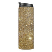 Luxe Gold Glitter - gedrukt Afbeelding Thermosbeker (Geroteerd rechts)