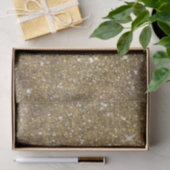 Luxe Gold Glitter - gedrukt Afbeelding Tissuepapier (Geschenk)