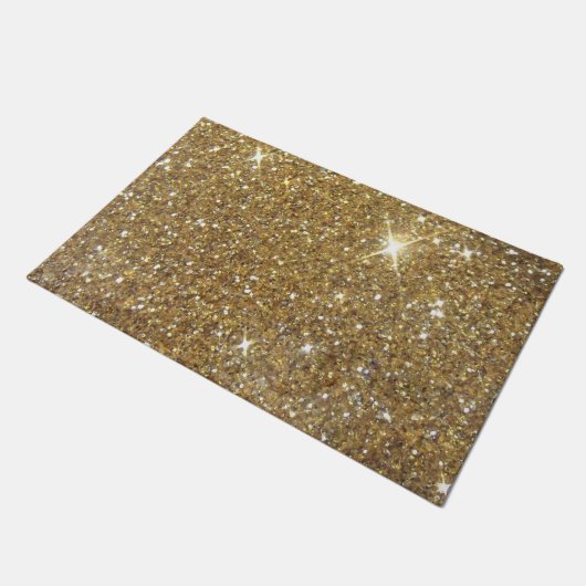 Luxe Gold Glitter-printer Deurmat (Schuin)