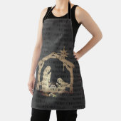 Luxe Gold-kerst Schort (Insitu)