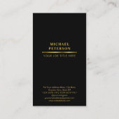 Luxe Gold Letter A Visitekaartje (Achterkant)