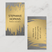 Luxe Gold met Faux Metallic Visitekaartje (Voorkant / Achterkant)