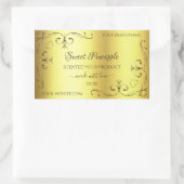 Luxe Gold Product Label -  hoekgrenzen (Tas)