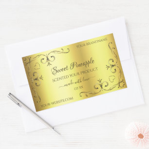 Luxe Gold Product Label - hoekgrenzen