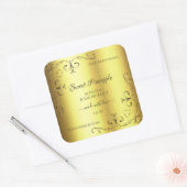 Luxe Gold Product Label -  hoekgrenzen (Envelop)