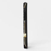 Luxe Gold Striped Diamond Bricks iPhone 5 Coque (Dos/Gauche)