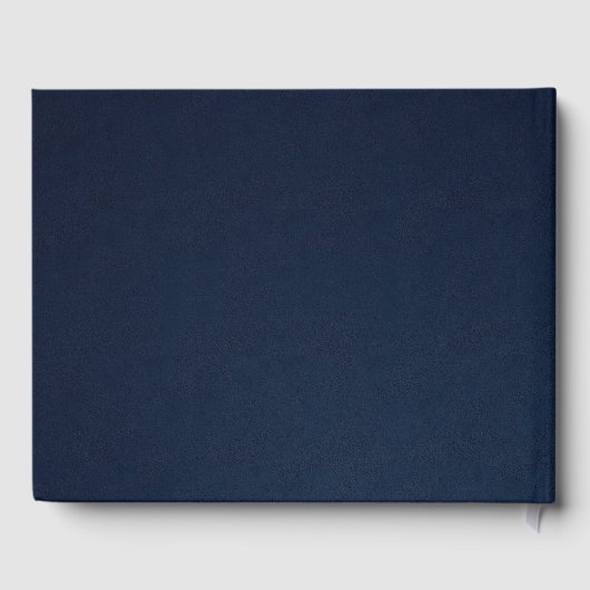 LUXE GOLD WHITE NAVY ELEGANT ROOS GASTENBOEK (Achterkant)