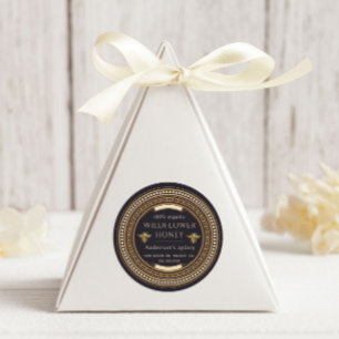 Luxe  Golden Queen Bee Honey Jar Label