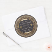 Luxe  Golden Queen Bee Honey Jar Label (Envelop)