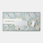 Luxe Golden Tropic Green Monogram Bureaumat (Keyboard & Muis)